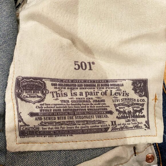 Levis 501 Denim Shorts - Picture 5 of 5
